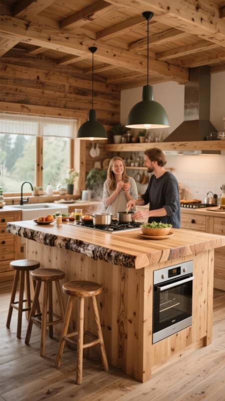 温馨木屋厨房时光图片