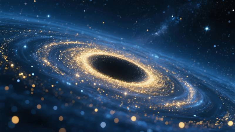 黑洞星环奇观图片