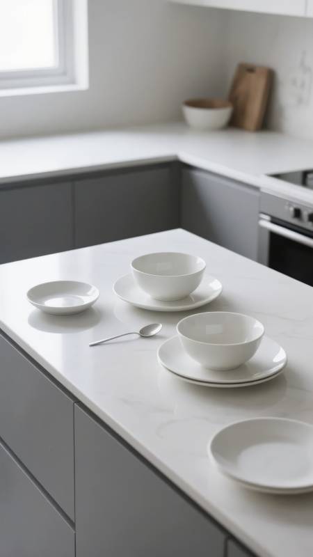 简约厨房餐具摆设图片