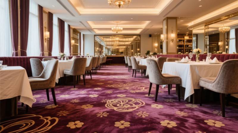 豪华餐厅内部景象图片