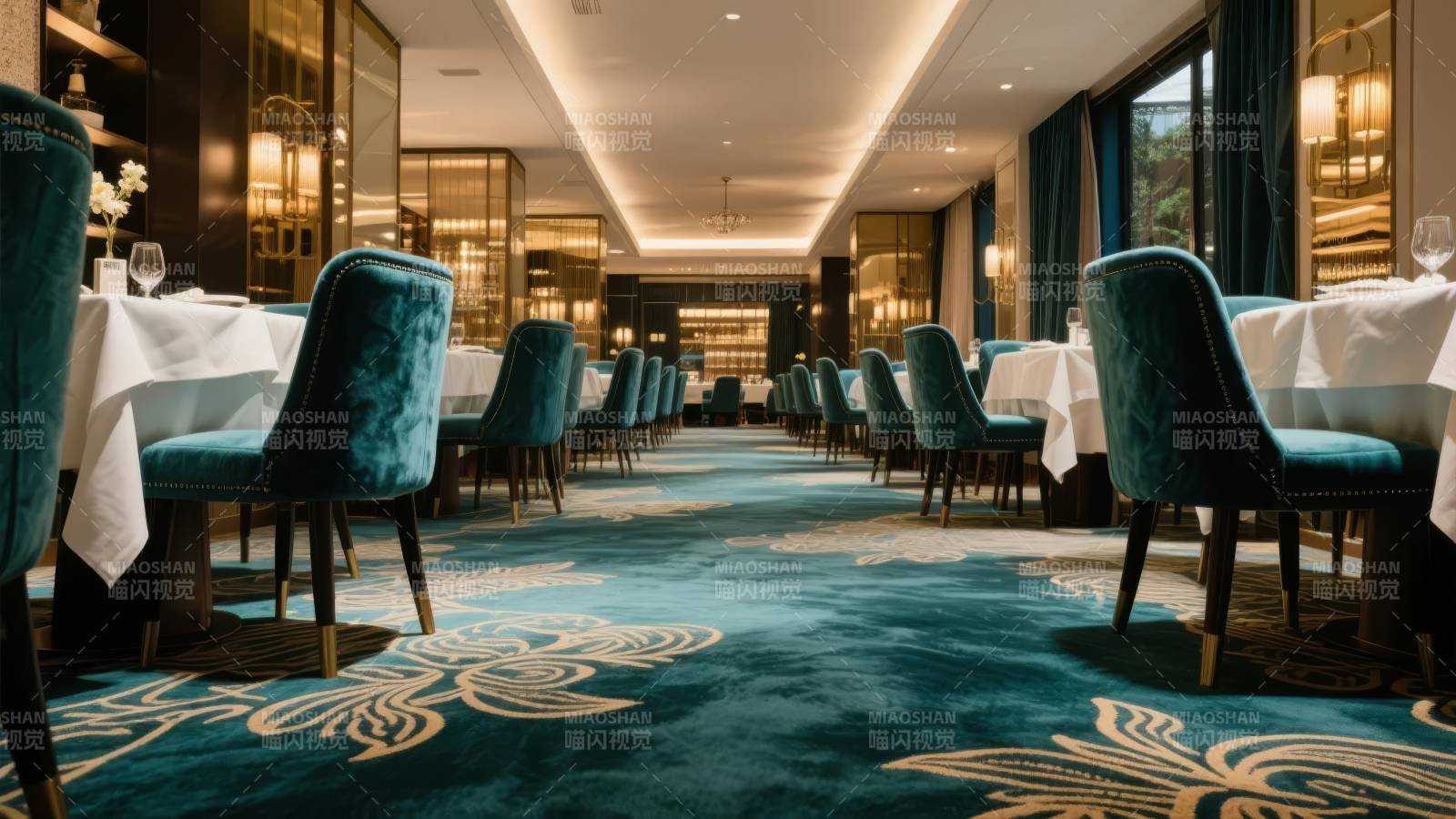 豪华宴会厅全景图片