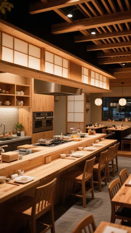 日式料理吧台图片