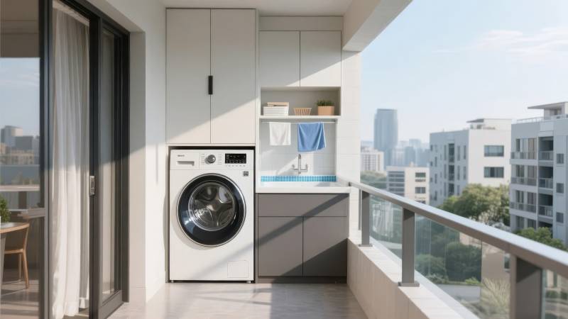 阳台洗衣房设计图片