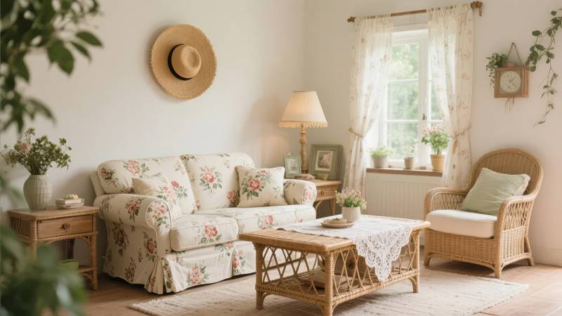 温馨田园客厅图片