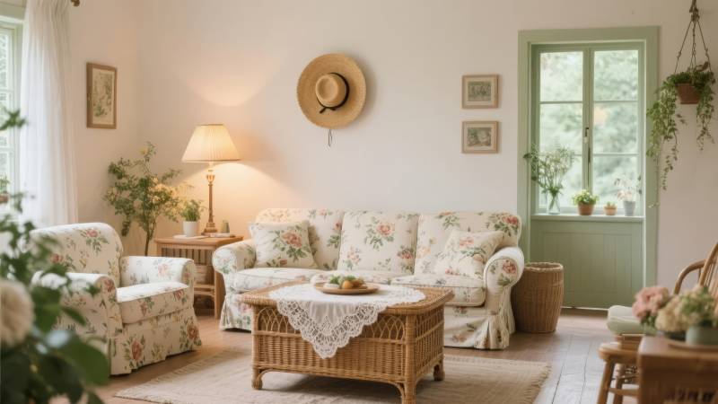 温馨田园客厅图片