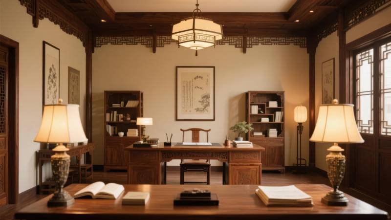 中式书房雅致静谧图片