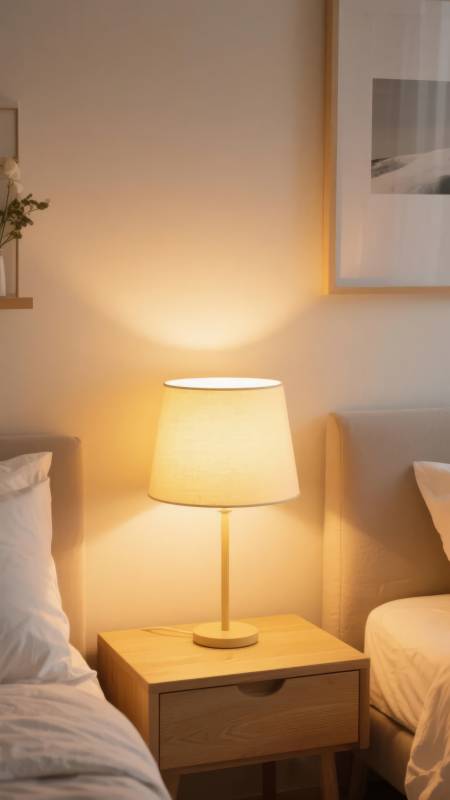 温馨床头灯景图片