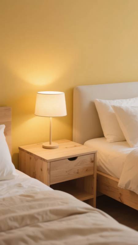 温馨卧室夜景图片