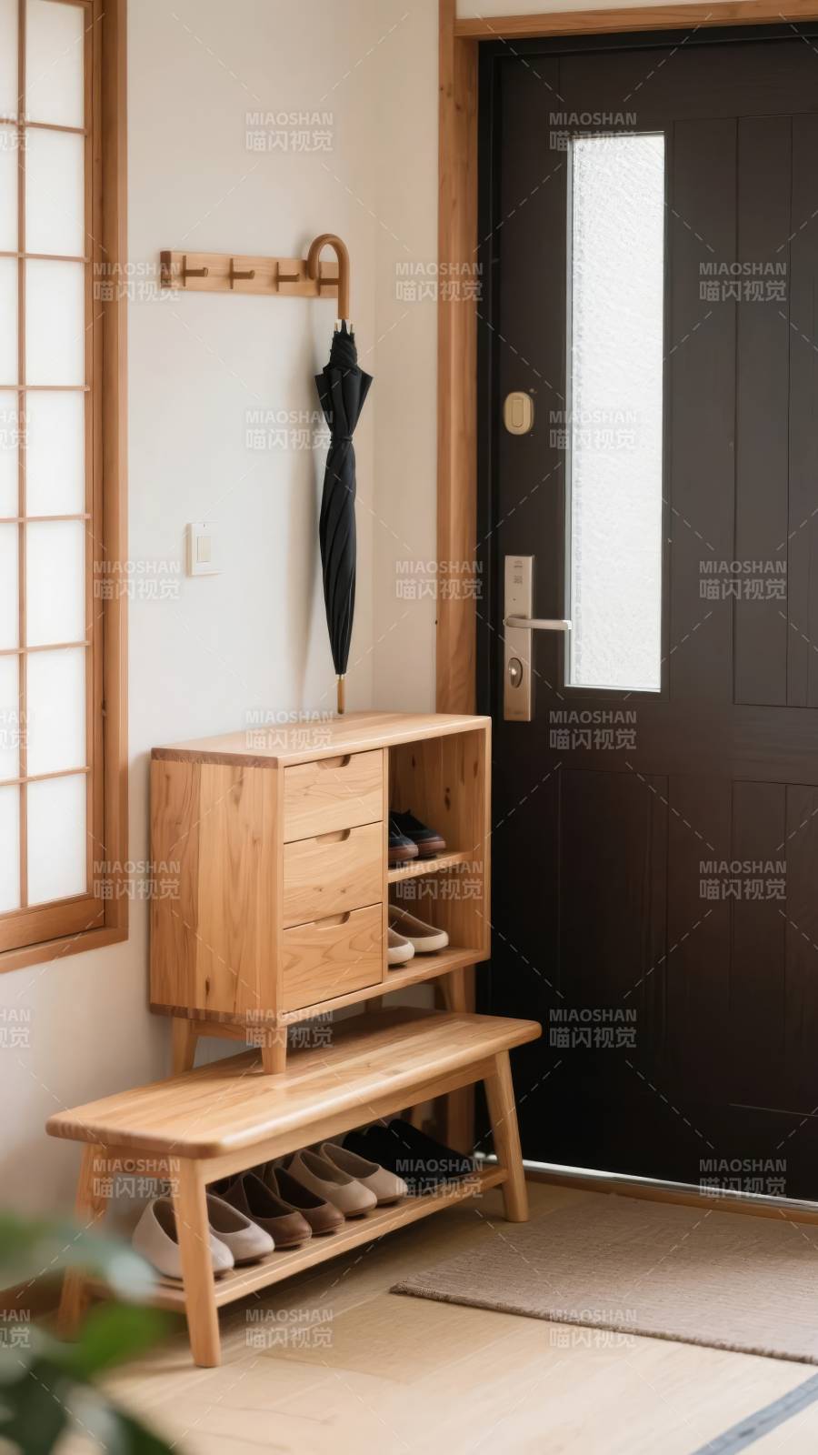 日式玄关收纳设计图片