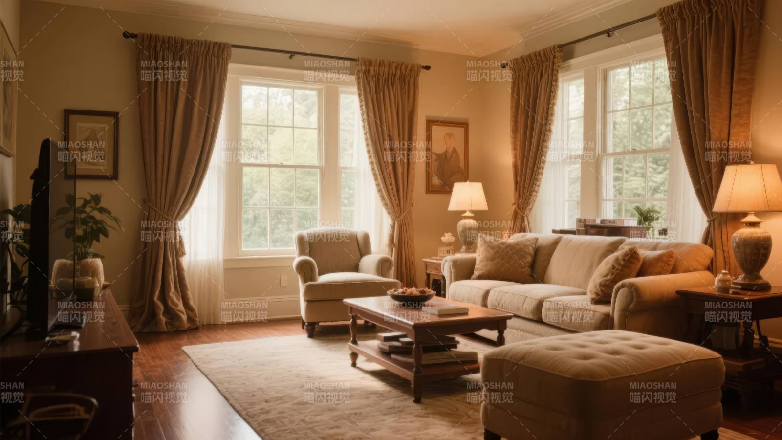 温馨客厅布置图片