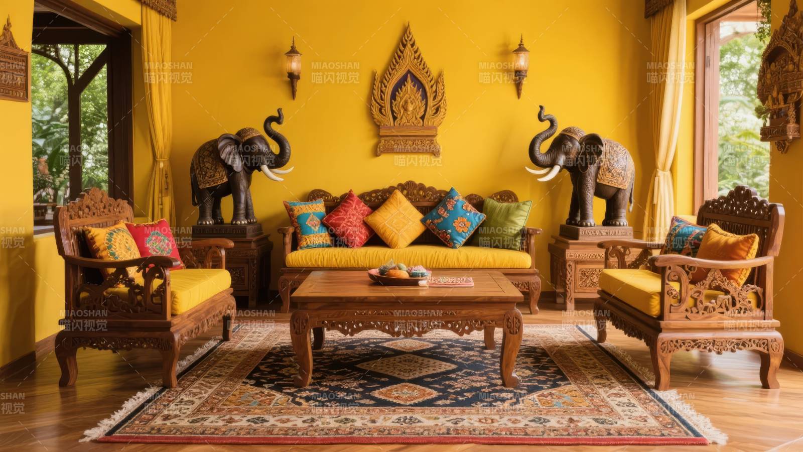 泰式风情客厅图片