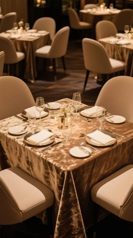 优雅餐桌布置图片