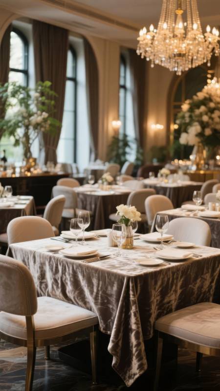 优雅宴会厅布置图片
