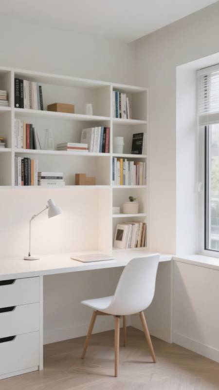 简约书桌角落图片