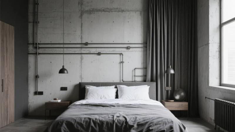 工业风卧室设计图片