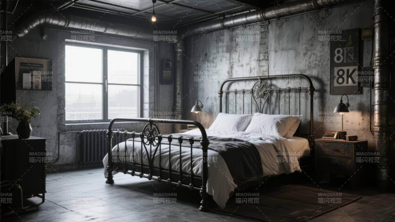 工业风卧室设计图片