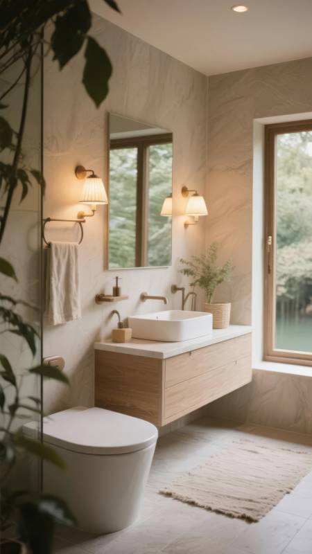 自然风浴室设计图片