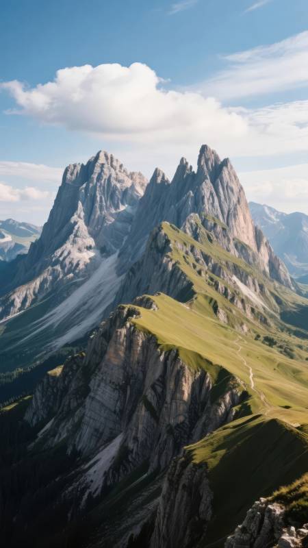 巍峨山峰云海间图片