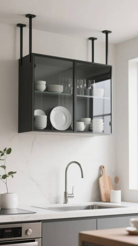 现代厨房吊柜设计图片