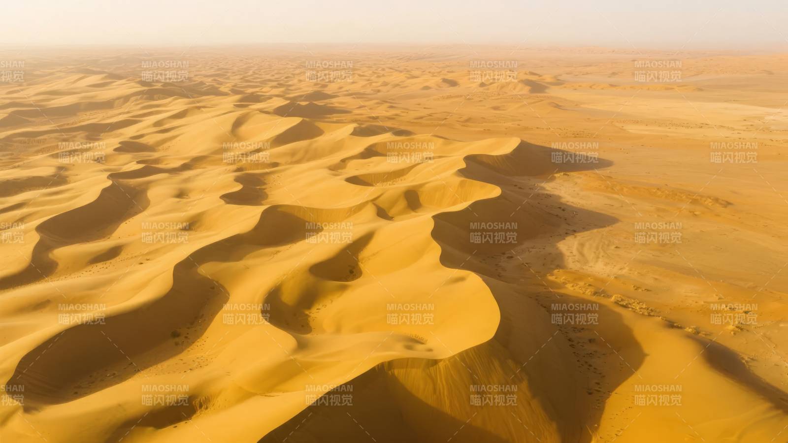 金色沙海波澜壮阔图片