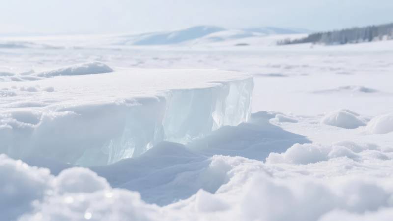 冰原雪景图片