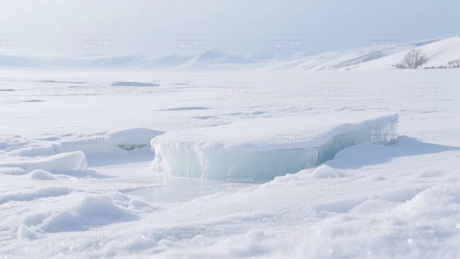 冰原雪景图片