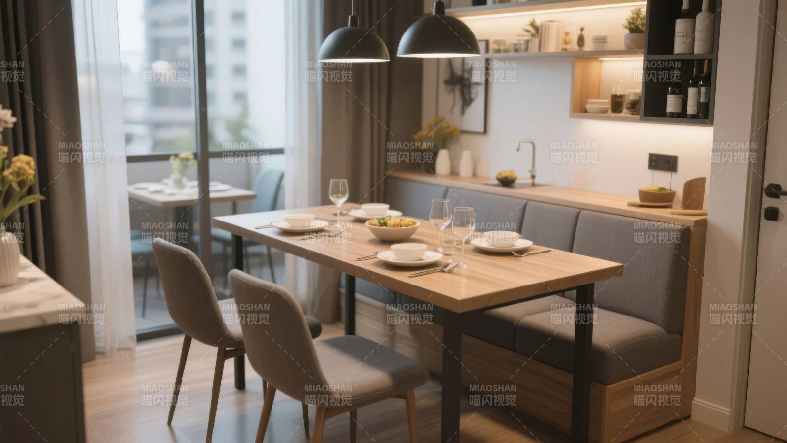 现代简约餐厅设计图片