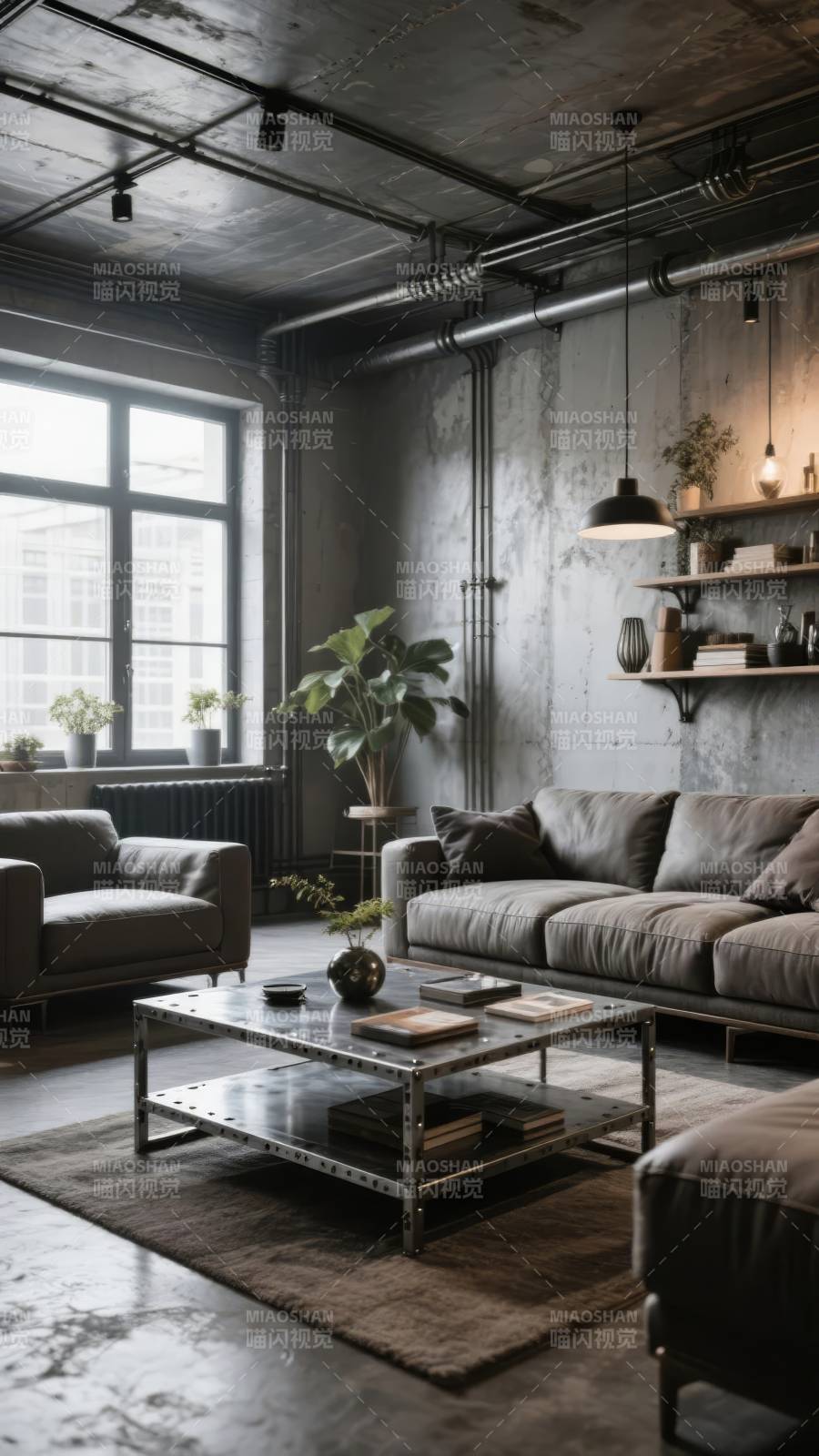 工业风客厅设计图片