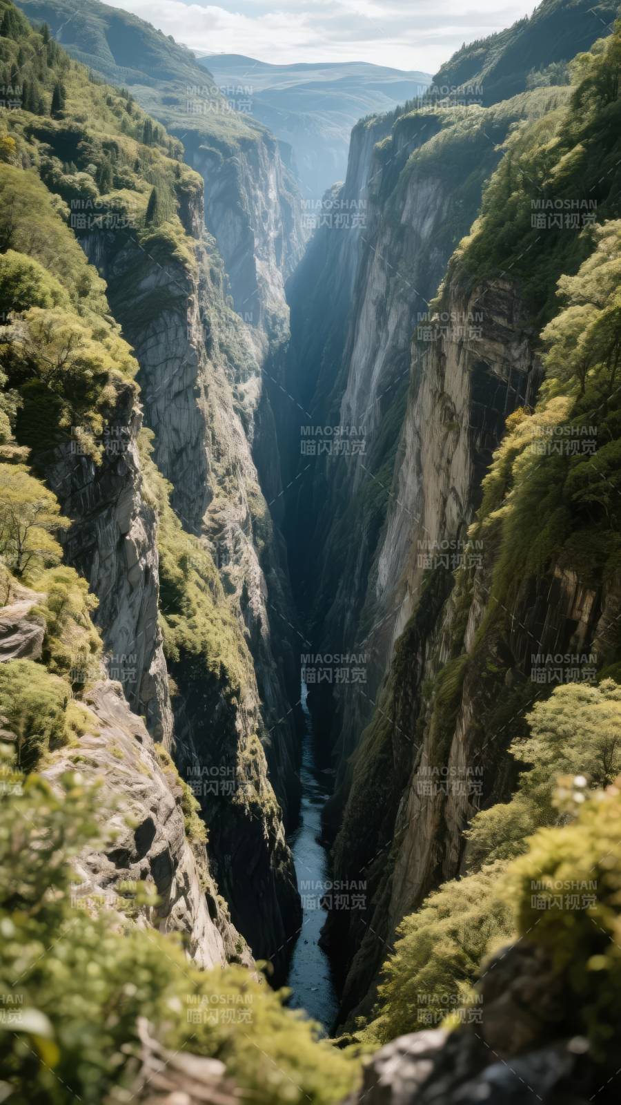 峡谷深谷风光图片