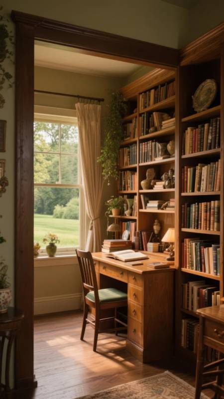 书房静谧书香满图片