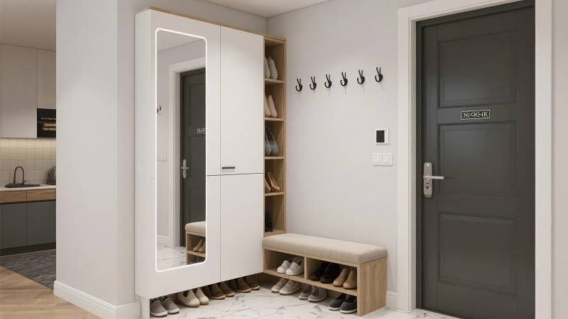 现代简约玄关设计图片