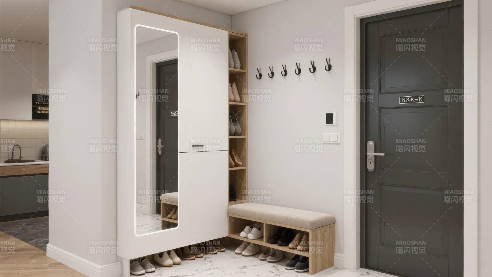 现代简约玄关设计图片