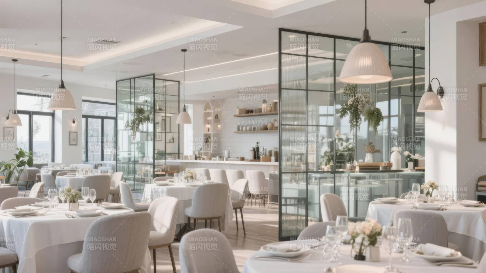 现代简约餐厅图片