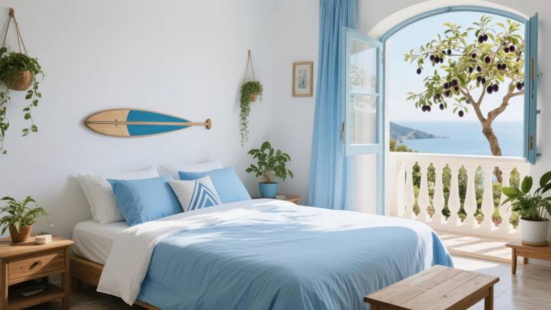地中海风格卧室图片