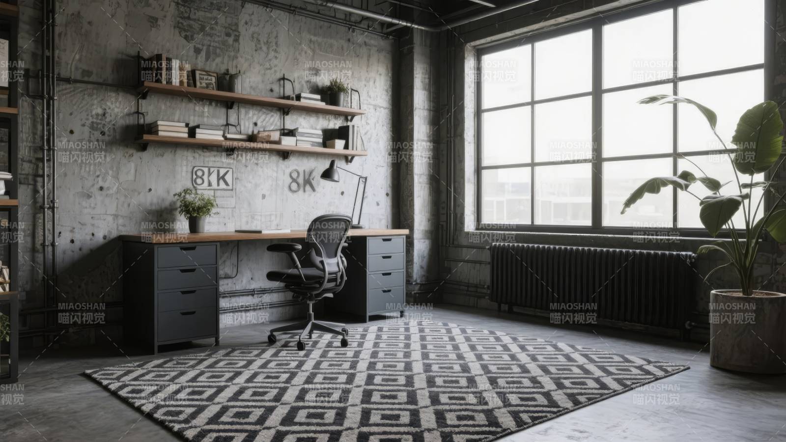 工业风办公空间图片