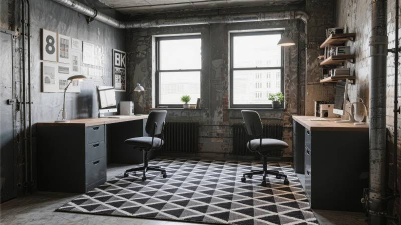 工业风办公室设计图片