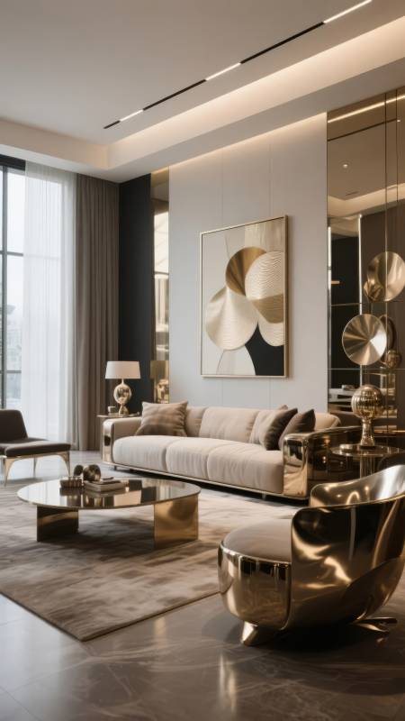 现代奢华客厅设计图片