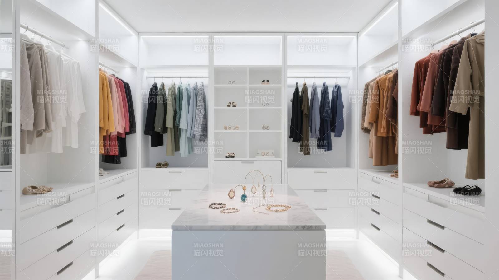 现代简约衣帽间图片