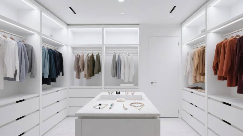 简约现代衣帽间图片