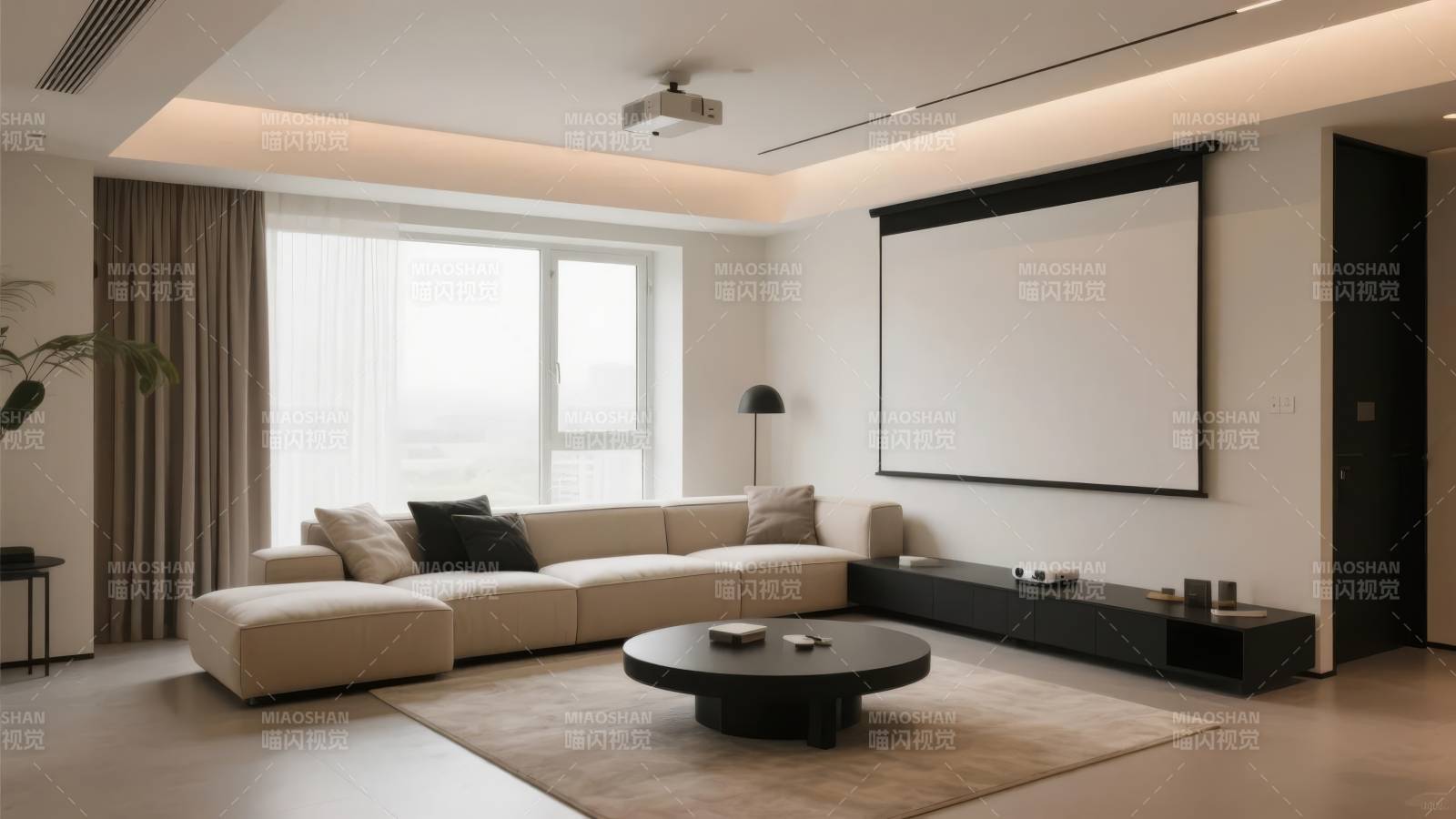 现代简约客厅影院图片