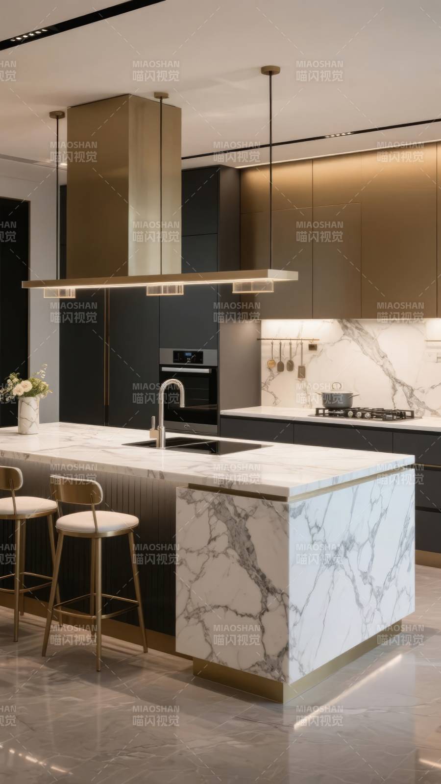现代奢华厨房设计图片