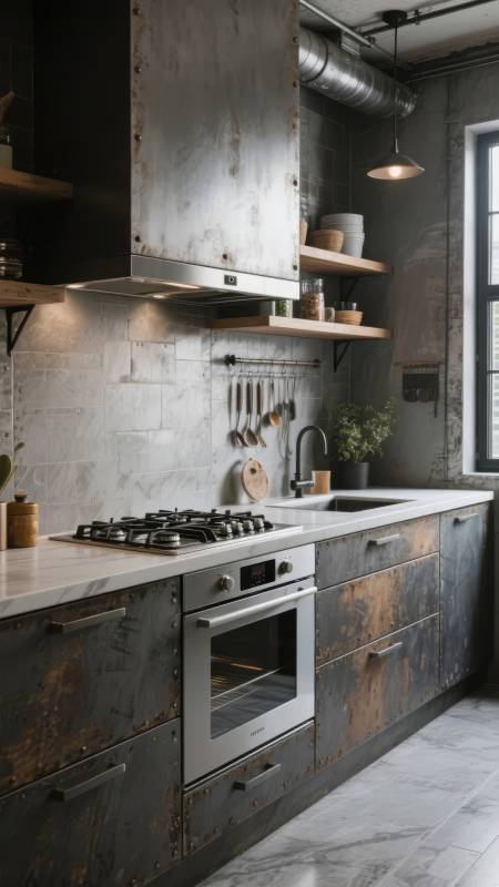 工业风厨房设计图片