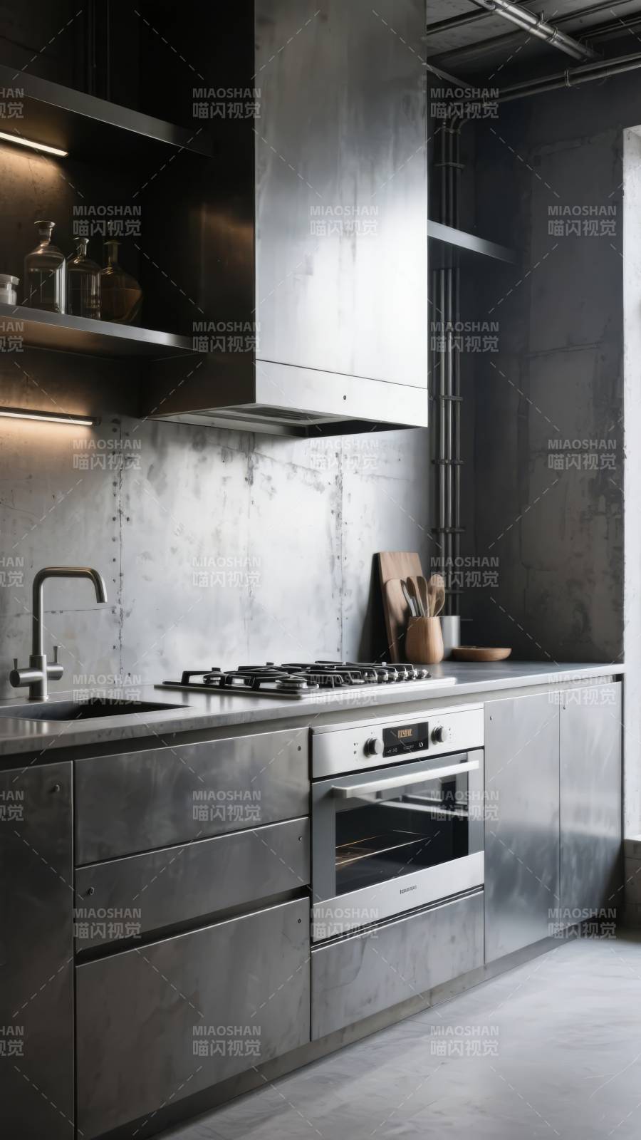 工业风厨房设计图片
