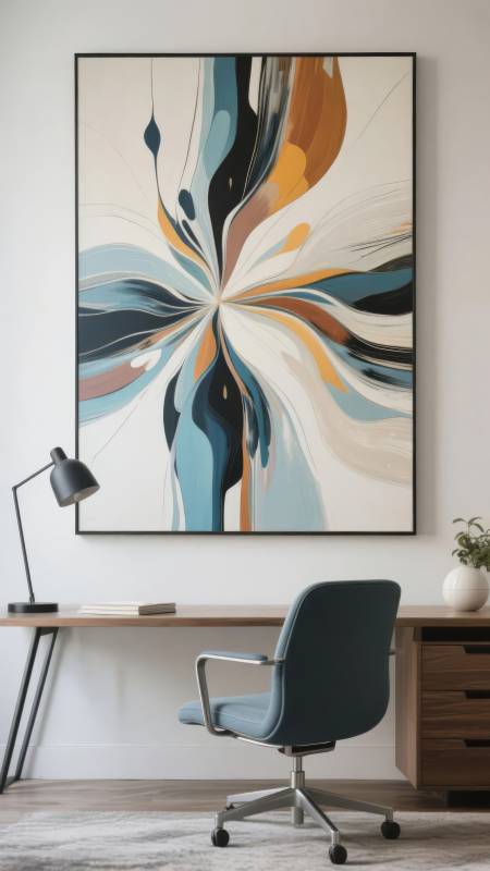 现代艺术办公角落图片