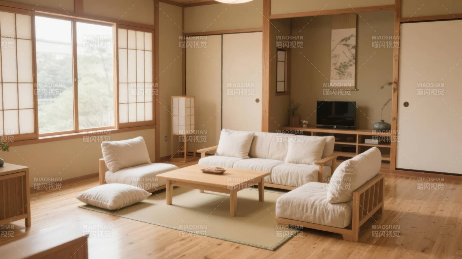 日式客厅静谧雅致图片