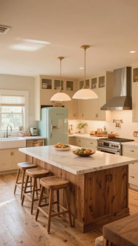 温馨复古厨房设计图片