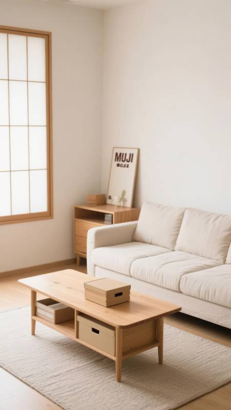 MUJI风简约客厅图片