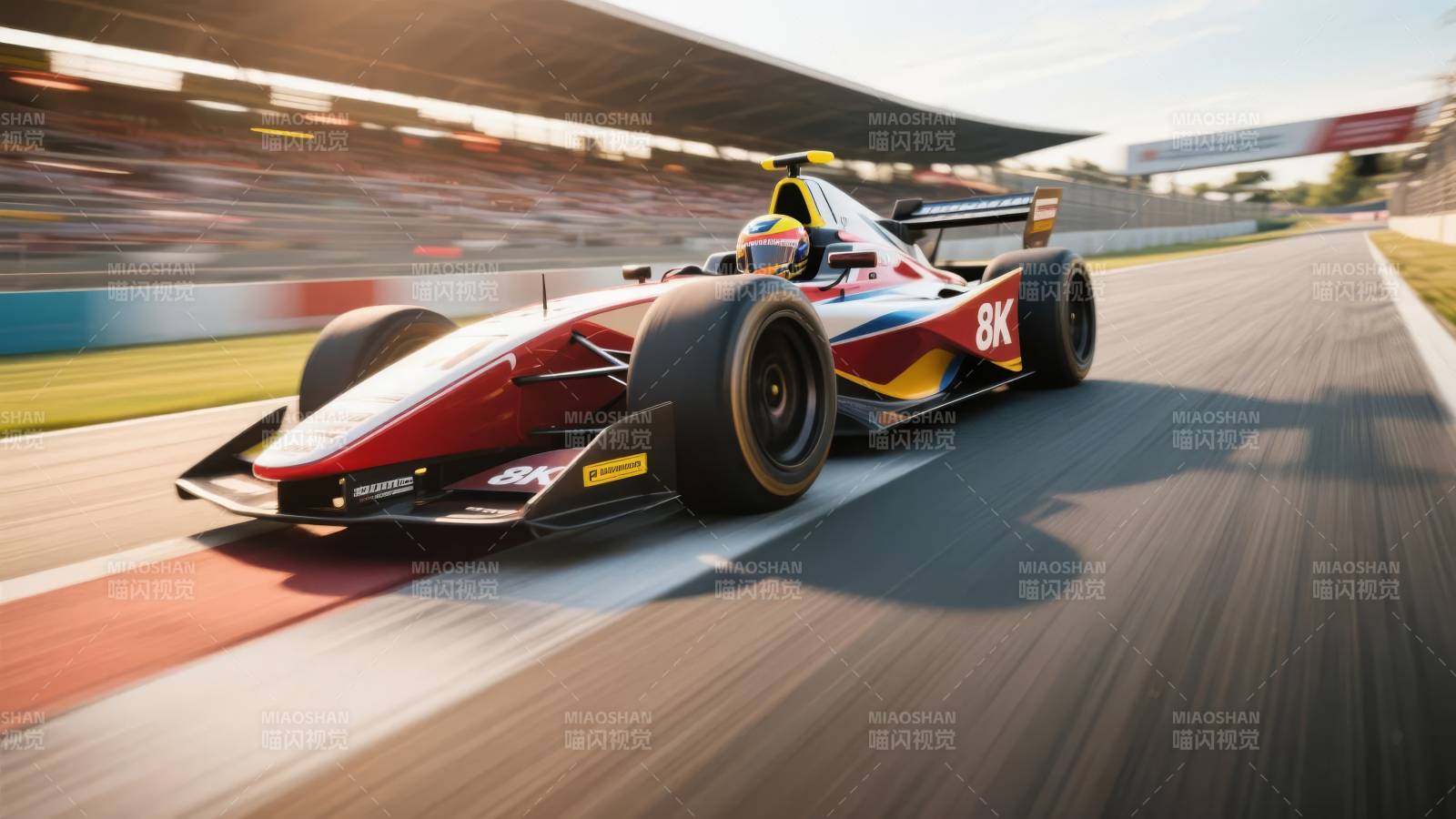 赛车疾驰赛道图片