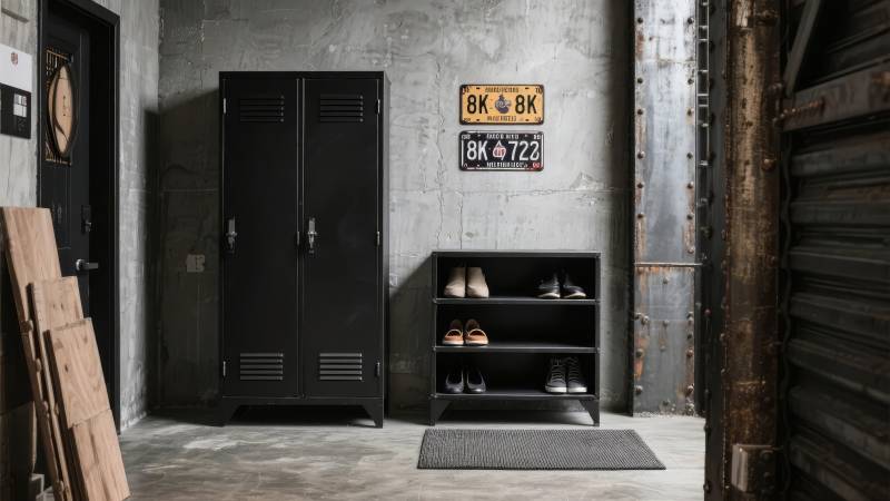 工业风储物间图片