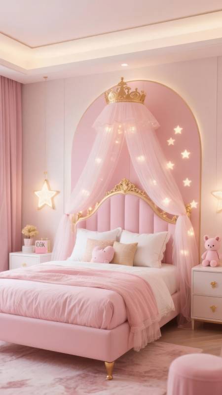 梦幻粉色公主房图片